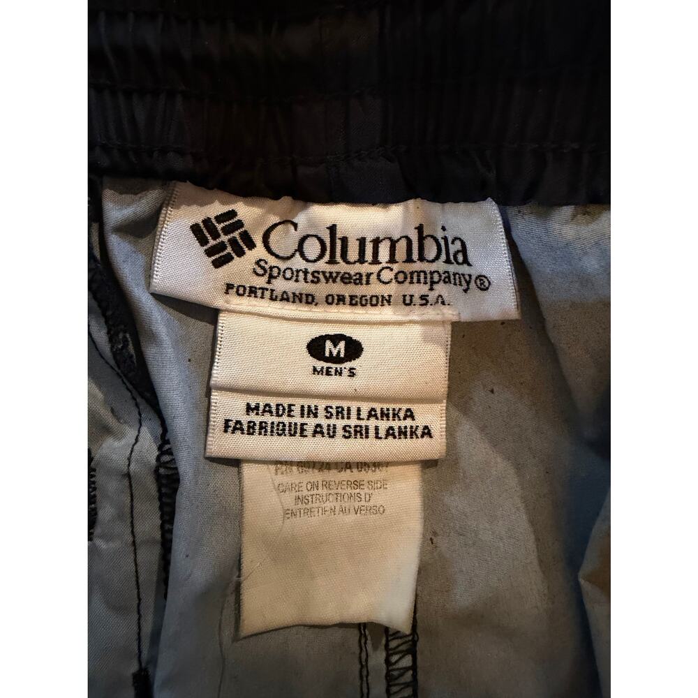 Columbia Men's Packable Rain‎ Pants Black Elastic Waist Adjustable Cuffs M - Picture 3 of 6